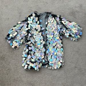 Brand New Silver Duster in One Size Fits Most!